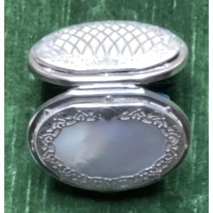 Mother-of-pearl And Silver Coin Purse