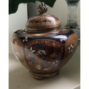 Cloisonné Pot Meiji Period ( 19 Th Century ).