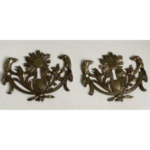 2 Bronze Furniture Ornaments