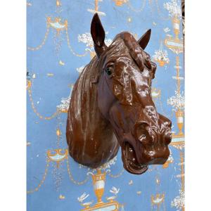 Luminous Horse Head - Antique Advertising Sign - 20th Century Decorative Work