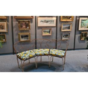 Wrought Iron Garden Bench