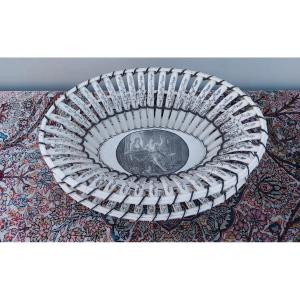 Basket And Bench In Fine Earthenware From Creil Early 19th