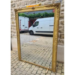 Large Fireplace Mirror Early 19th Century, Restoration Period