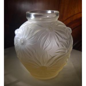 Etling Vase With Dahlias