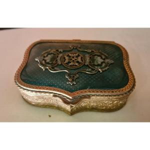 Enamelled Brass Box