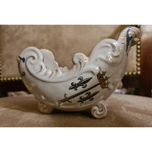 Earthenware In The Shape Of A Clog By Emile Gallé In Nancy