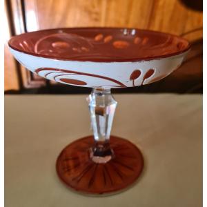 Overlay Crystal Bowl