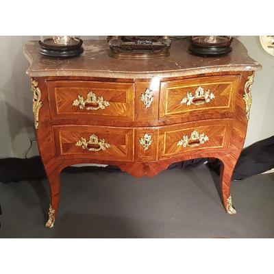 Louis XV Commode In Violet Wood