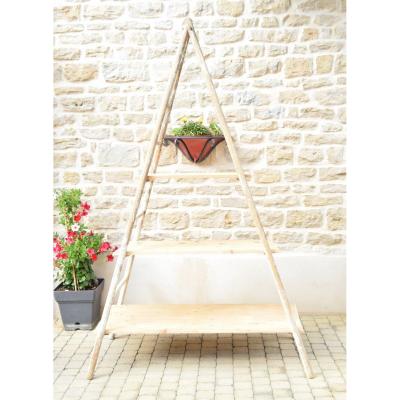 Painter's Ladder Transformed Into A Shelf