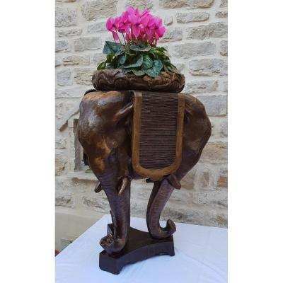 Napoleon III Cardboard Elephant Planter