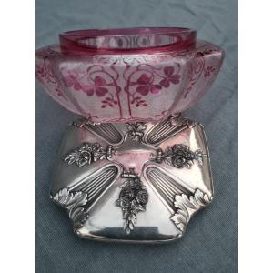 Baccarat Crystal Candy Box, Goldsmith Gallia