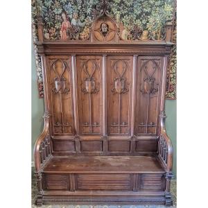 Neo-gothic Storage Bench