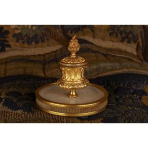 Gilded Bronze Inkwell
