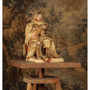 18th-century Terracotta Virgin Of Pity