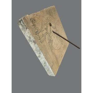 Sundial On Stone Tile