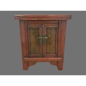 Small Chinese Cabinet In Red Lacquer