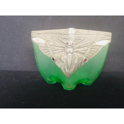 Art Nouveau Glass Paste, Butterfly Decoration
