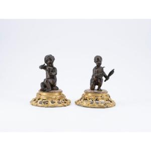 Pair Of Decorative Bronzes, 19th Century