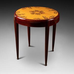 Mid-century Side Table, In The Style Of Paul Follot (1877 - 1942)