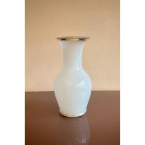 White Opaline Vase, 19th Century