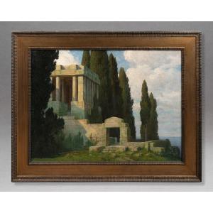 Oil On Canvas By A. Delle, Late 19th / Early 20th Century
