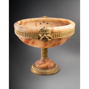 Amber Alabaster Cup, 19th Century