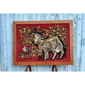 Needlepoint Tapestry In The Style Of Jean Lurçat, 20th Century