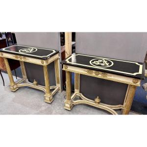 Pair Of Console Tables, Early 20th Century