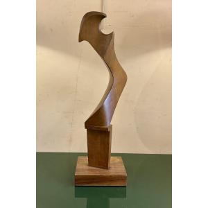 Giuseppe Carli (1915-1999), Forcola, Oarlock In Walnut