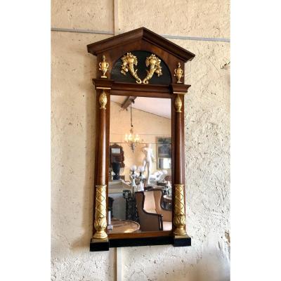 Russian Mirror In Neoclassical Style. Empire Period, 19th Century