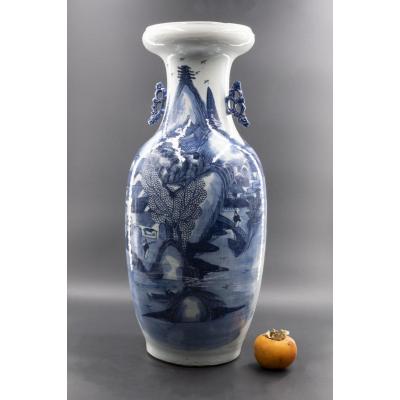 Large Glazed Terracotta Vase, China, 19th Century