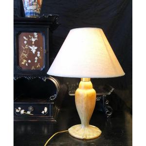 Pate De Verre Lamp, 20th Century