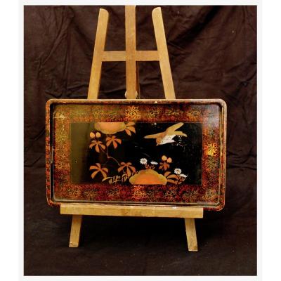 Chinese Lacquered Wood Tray, Early 20th Century