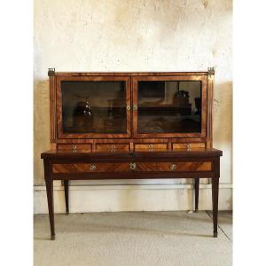 Bonheur-du-jour Stamped Pierre Mantel, 18th Century