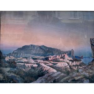 Ernest Sebille (1838-1913) La Calanque De Sormiou 