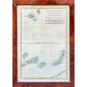 Rigobert Bonne (1727-1795) Map Of The Canary Islands With The Island Of Madeira And Porto Santo