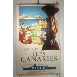 Compagnie Paquet Poster “go To The Canary Islands”