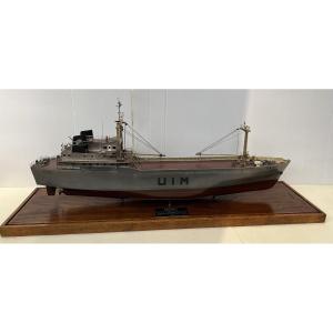 Construction Site Model Of The Roulier Antinea Cargo Ship From The Maritime Industrial Union