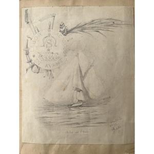 Albert Sebille Sketchbook, Official Painter Of The Navy