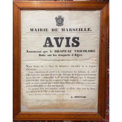 Conquest Of Algeria 1830 Announcing That The French Flag Flies On The Ramparts Of Ager