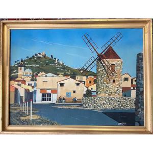 Richard Campana (1948) The Village Of Allauch