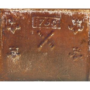 Fireplace Plate Decorated With Lily Flowers