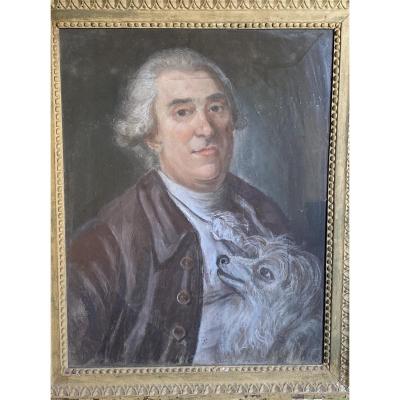 Pastel Man And His Dog 18 Th 