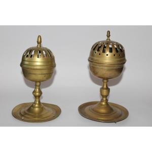 2 Perfume Brule Pots