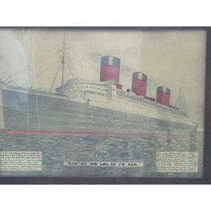 Queen Mary Original Drawing