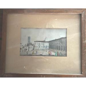 Pair Of Beautiful Color Engravings.