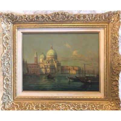 Venice. Oil On Canvas Signed Bouvard