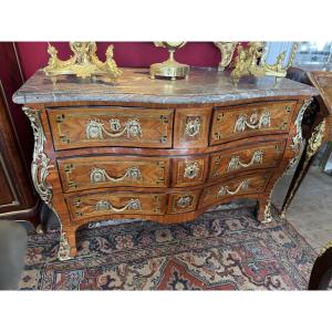 Louis XV Period Tomb Chest Of Drawers - 18th Century