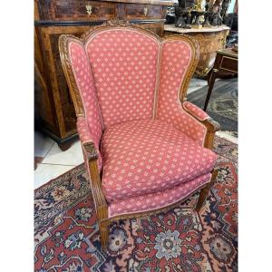 Louis XVI Style Shepherd's Chair With Ear - 19th Century
