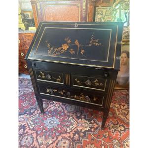 Louis XVI Style Chinese Lacquer Slope Desk